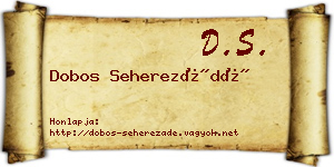 Dobos Seherezádé névjegykártya