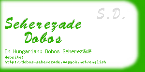 seherezade dobos business card
