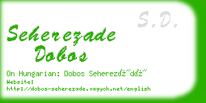 seherezade dobos business card